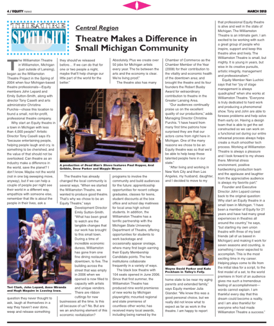 WT in AEA Newsletter